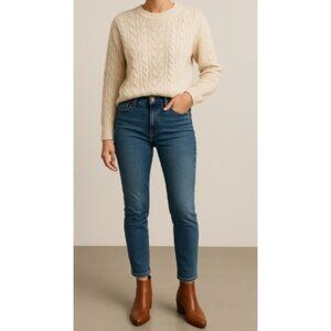 Sam Edelman Size 7.5 Brown Wendall Whiskey Brown Leather Casual Ankle Boots